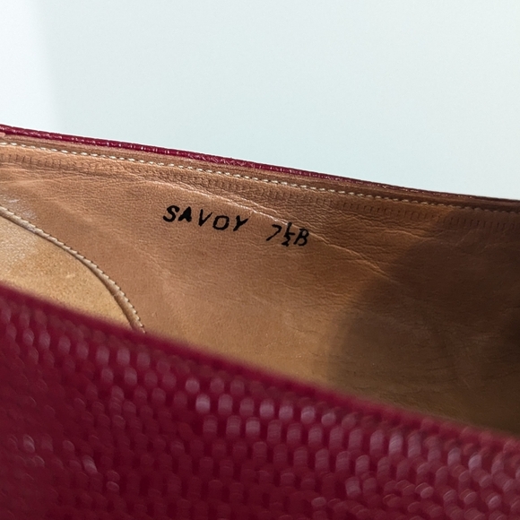 John Smith Collection Vintage Red Leather Heels - High Quality- Rare Find sz 7.5 - Picture 6 of 7
